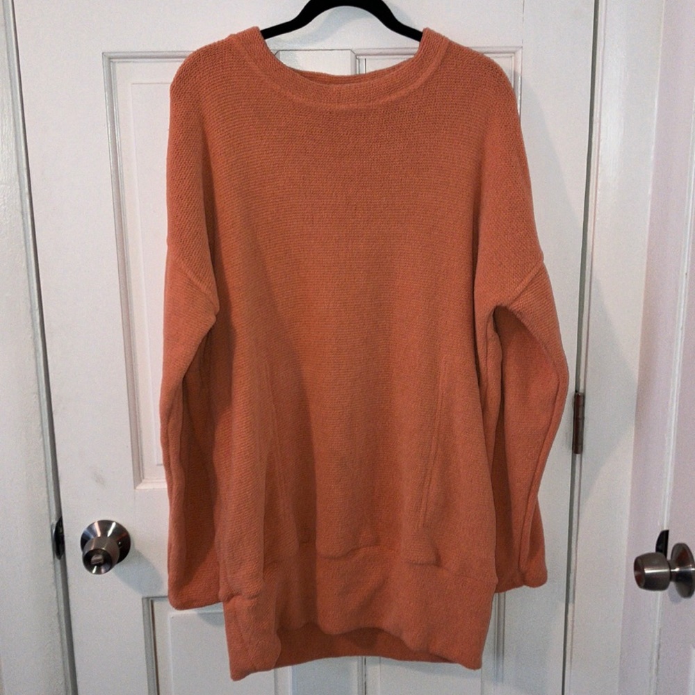 FREE PEOPLE FP Beach Oversized Jumper / Dress Orange Size Medium - Picture 1 of 4